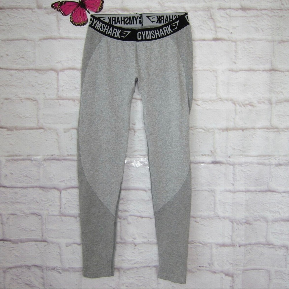 Gymshark Flex Seamless Leggings Grey Black Band.🖤